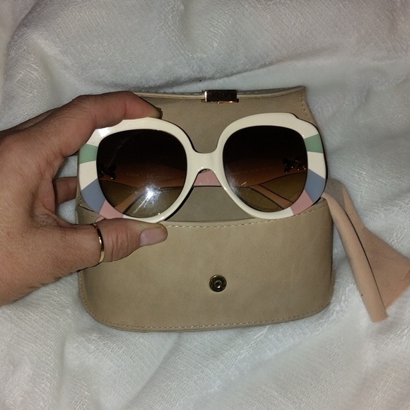 NWT Authentic Chloe CE748SA 160 Pastel Rainbow Sunglasses 52-20-140 - Picture 6 of 8